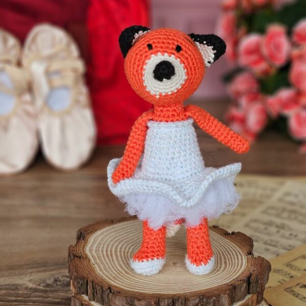 Renard danseuse crochet