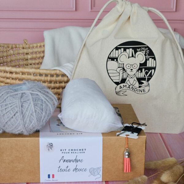 kit souris douce au crochet