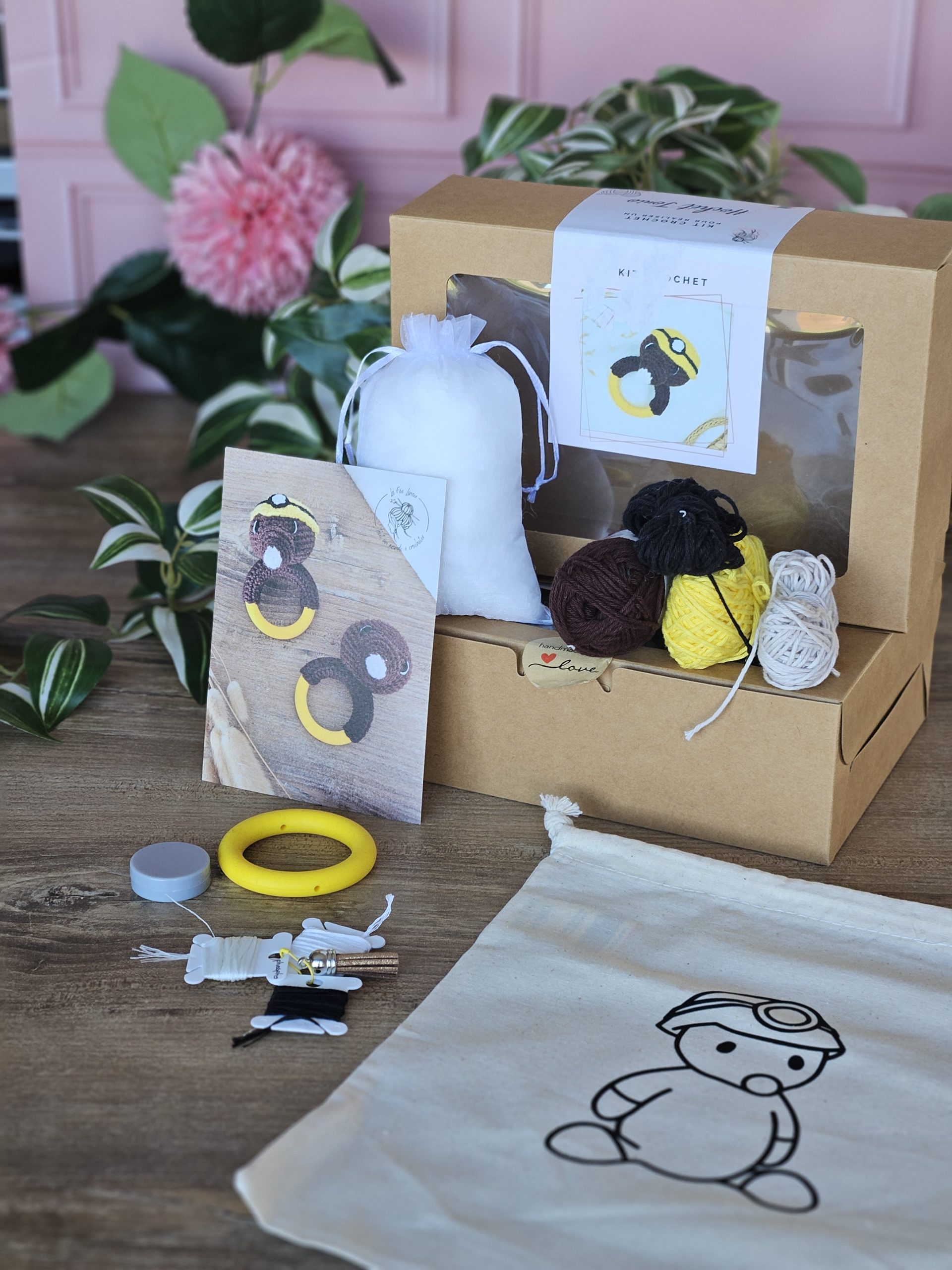 Hochet Tonio au crochet - Kit complet – Image 3