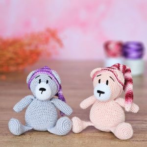 Basile l'ours rêveur au crochet - Kit complet