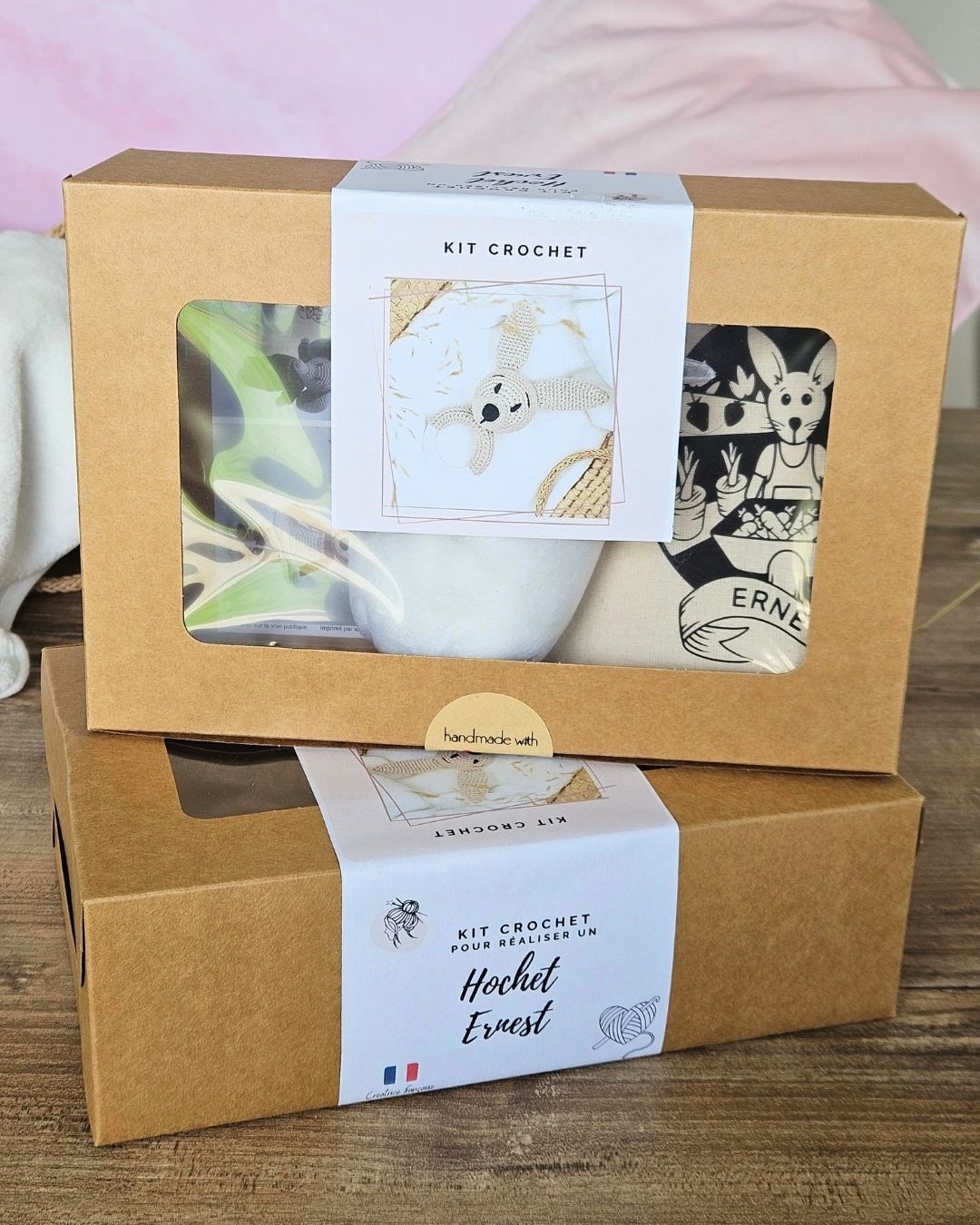 Hochet Ernest au crochet - Kit complet – Image 2