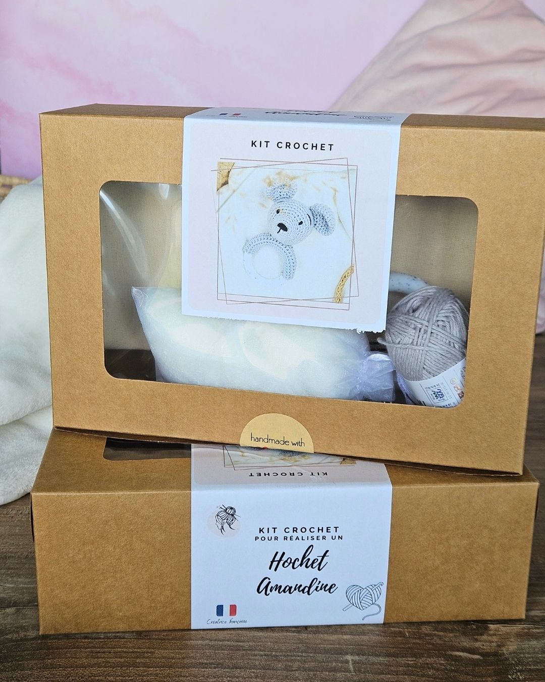 Hochet Amandine au crochet - Kit complet – Image 2