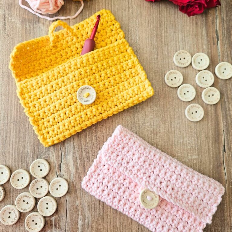 Kit Crochet Débutant – Créez Votre Première Pochette Facilement